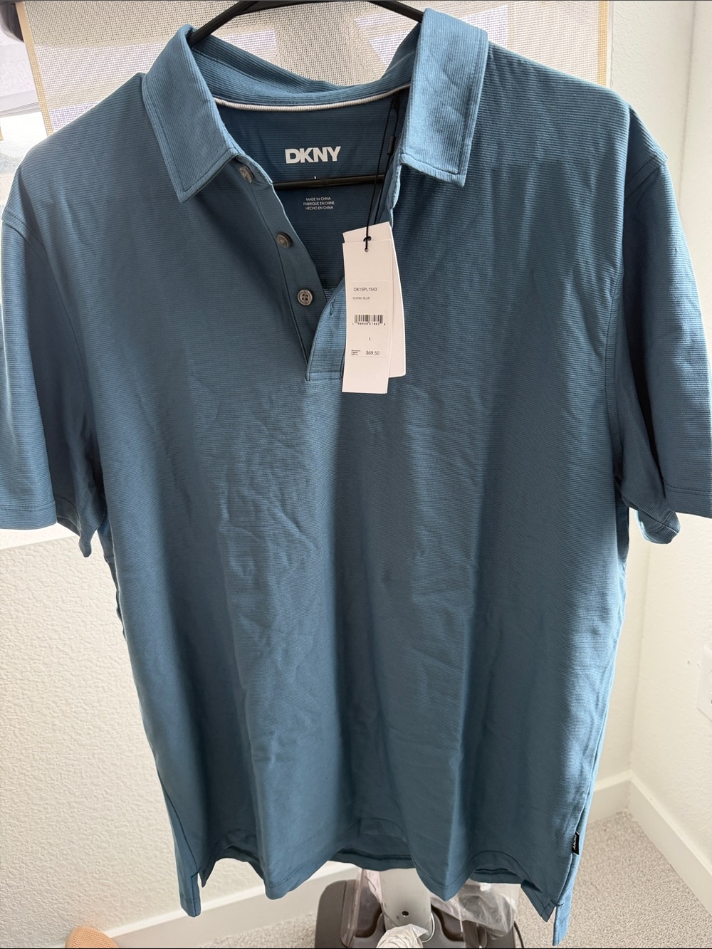 DKNY Men’s Polo in Teal